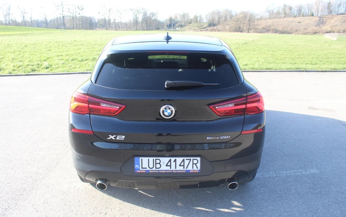 BMW X2 cena 92900 przebieg: 82000, rok produkcji 2018 z Lublin małe 301
